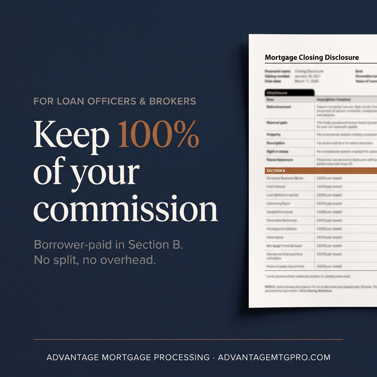 Square ad: Keep 100% of your commission