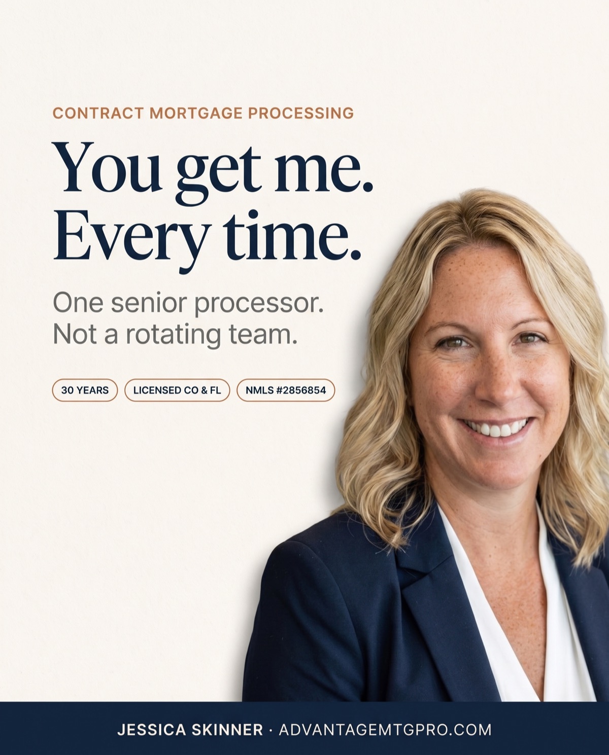 Vertical ad: You get me. Every time.